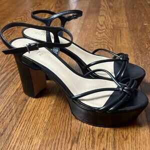 SCHUTZ Kelsie Platform Heels in Black Size 10.5